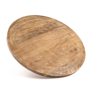 Plateau rotatif en bois paresseux Susan plateau tournant en bois pour ustensiles de cuisine tasse gâteau utilisation pour Offre Spéciale - Product Image 3