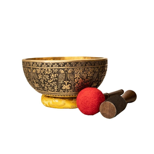 ชามร้องเพลงหิมาลัยสแตนเลสขัดเงาแบบขายส่ง สำหรับการทำสมาธิ การบำบัดด้วยเสียง โยคะ และการปฏิบัติทางจิตวิญญาณ - Product Image 6