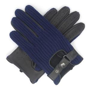 Afirme la seguridad y la comodidad de conducción con los guantes de cuero perforado antideslizante Ventilación transpirable y ajuste seguro para hombres - Product Image 5