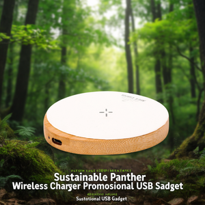 Caricatore Wireless Sostenibile a Forma di Pantera, Gadget USB Promozionale - Product Image 3
