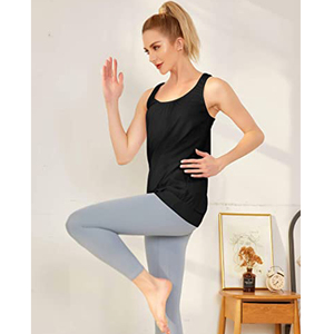 Mujeres Algodón Spandex Básico Tank Top Sin Mangas Camisas Transpirable - Product Image 2