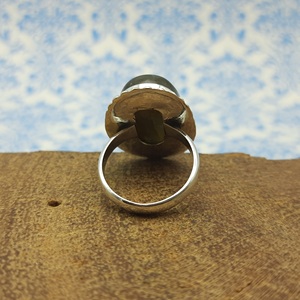 Labradorite Gemstone Beautiful Bohemian Rava Work 925 Sterling Silver Artisan <b>Crafted</b> <b>Ring</b> Labradorite Gemstone <b>Ring</b> - Product Image 4