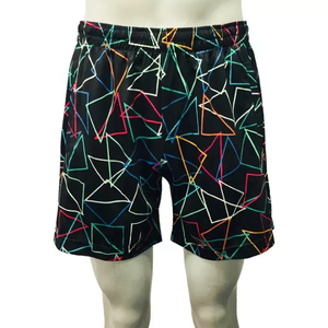 Pantalones cortos de malla para hombre informales sublimados personalizados, pantalones cortos de malla con estampado completo OEM, tamaño personalizado disponible - Product Image 1