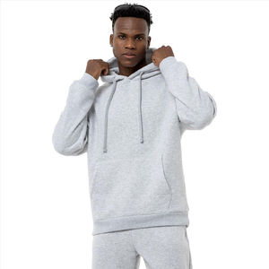 Ensemble de survêtement en coton pour homme à capuche avec logo personnalisé, haute qualité, commande en gros, vêtements de sport, prix d'usine, deux pièces - Product Image 2