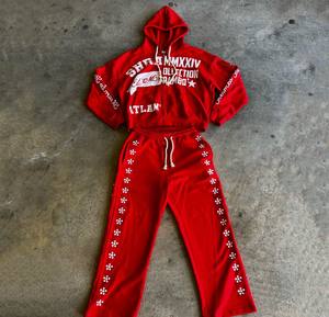 เสื้อครอปแบบมีซิปสำหรับสตรีทแวร์เสื้อแจ็กเก็ตผ้าคอตตอนพิมพ์ลาย - Product Image 1