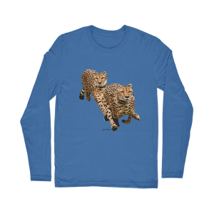 T-shirt classique à manches longues Cheetah Brothers, 220 grammes, T-shirt de fitness avec motif imprimé, numéro de modèle imprimé sur les T-shirts - Product Image 6