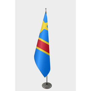 Congo Custom Indoor <b>Flag</b> Digital Printing Aluminum <b>Pole</b> Silk Polyester Material <b>for</b> Automotive Insurance Education Custom Logo - Product Image 1