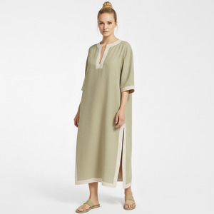 Customized oversized <b>loose</b> fit linen <b>dress</b> - Product Image 2