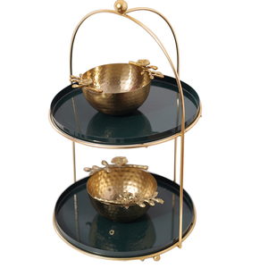 Hand <b>Crafted</b> Decorative Fruit Cake Nickle Plated Finishing Customized Stand For wedding And Tableware Decoration Usage Items - Product Image 5