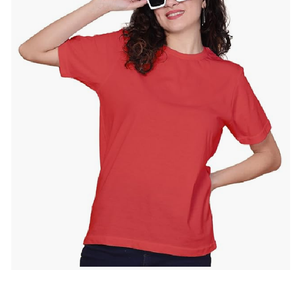 T-shirt en coton surdimensionné personnalisé de haute qualité pour femmes 100% T-shirts vierges décontractés d'été du Bangladesh avec décoration de Logo - Product Image 3