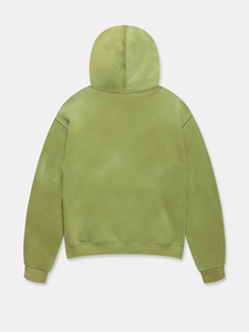 Sweat à capuche zippé avec broderie personnalisée, délavé à l'acide français, 350 g/m², poids lourd et écologique, sweats à capuche à impression bouffante pour hommes - Product Image 2