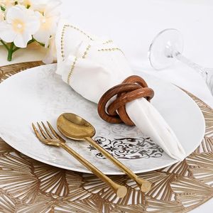 Servilleteros decorativos para esposas, servilleteros, decoración de mesa para bodas y fiestas con madera, Navidad y reuniones familiares - Product Image 5
