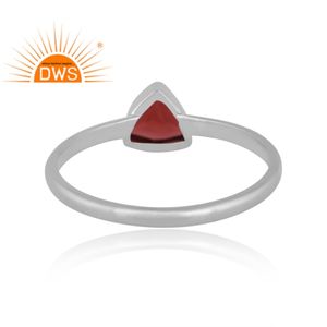 Best Selling Sterling Silver Natural Garnet Gemstone <b>Statement</b> <b>Ring</b> Custom Jewelry For Women Gift For Her - Product Image 4