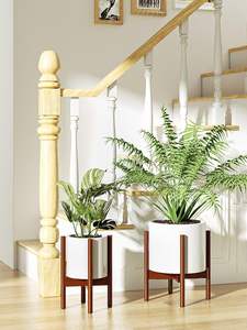Adjustable <b>Plant</b> <b>Stand</b> <b>Indoor</b>, Bamboo <b>Plant</b> <b>Stand</b> 8 to 12 Inches, Single Floor <b>Plant</b> <b>Stand</b> for <b>Indoor</b> <b>Plants</b>, Bamboo Dark - Product Image 6