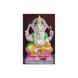 พระพิฆเนศหินอ่อนที่สวยงาม - Product Image 1