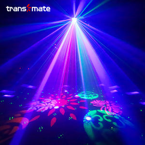 Effet lumineux DMX avec laser RG, Derby <span class=keywords><strong>LED</strong></span> rotatif, <span class=keywords><strong>stroboscope</strong></span> et télécommande IR - Product Image 4