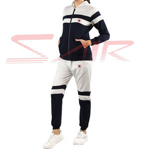 Conjunto de chándal de entrenamiento ajustado para mujer al mejor precio, ropa informal con logotipo personalizado y características de la temporada de invierno - Product Image 3