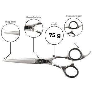 Ciseaux de coiffeur en acier inoxydable de haute qualité pour la coupe de cheveux Couleur et taille personnalisées Service OEM pour la beauté et les soins personnels - Product Image 4