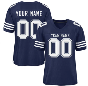 Camisetas de fútbol americano de secado rápido al por mayor, camisetas deportivas de poliéster personalizadas, ropa de fútbol americano OEM/ODM - Product Image 1