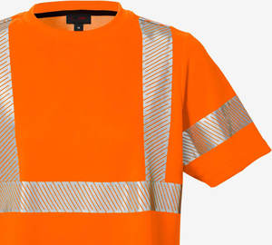 Camiseta resistente al fuego de alta visibilidad de secado rápido Camisetas de manga corta de alta visibilidad certificadas por ANSI para uso industrial - Product Image 2