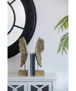 Porte-livres en laiton finition or artistique pour bureau, bibliothèque, entrée, salon et décoration créative de la maison en provenance d'Inde - Product Image 3