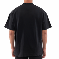 Boxy Hip Hop haute qualité 250 GSM poids lourd hommes T-Shirt surdimensionné 100% coton personnalisé tricoté goutte épaule à manches longues rapide