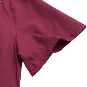 เสื้อยืดผ้าฝ้ายเรียบสีพื้น คอโอ ทรงเข้ารูป ระบายอากาศได้ดี เหมาะสำหรับออกกำลังกาย คุณภาพสูง แขนสั้น สั่งทำได้ - Product Image 2