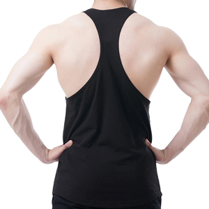 Camisetas de gimnasio OEM para hombre, camisetas sin mangas de algodón personalizadas con cuello de capucha, estampado 3D, Color sólido, ropa deportiva informal, culturismo, Fitness - Product Image 6