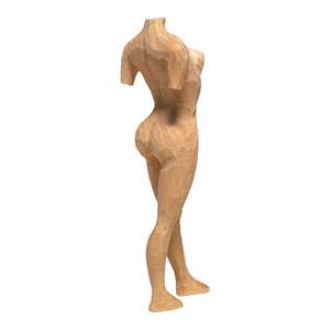 YEEYAYA intagliato a mano 6 \ "Venus legno statua Art Deco Design scultura in legno figurina per la decorazione della camera decorazione fatta a mano - Product Image 5