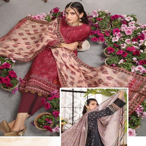 Dr Haris Designer Suits on Lawn Fabric Daily Wears Shalwar Kameez for Pakistan & India Volume Pehnawni Collection - Product Image 6