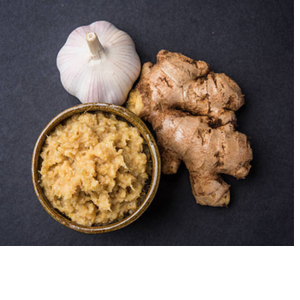 Pâte de gingembre et d'ail biologique certifiée halal Casher certifiée pierre moulue en conserve 300g saveur authentique normalisée - Product Image 1