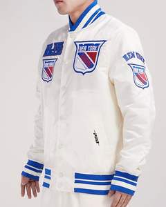 Men's <b>Retro</b> Classics Satin Varsity <b>Jacket</b> - Product Image 3