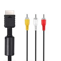 AV-zu-Cinch-Composite-Audio-Video-TV-Kabel für Playstation 1 2 3