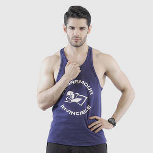 Invincible Navy Tank Reload 100% Cotton Breathable Feature - Product Image 3