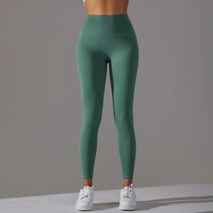 <b>Women's</b> High Quality Fitness <b>Leggings</b> Custom Sizes Breathable 100% Cotton Mid-Waist Made in Pakistan - Product Image 4