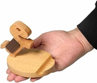 Support de téléphone portable en bois naturel pour le bureau Support de téléphone ergonomique pour les appels vidéo et regarder des films utilisés pour la maison et le bureau