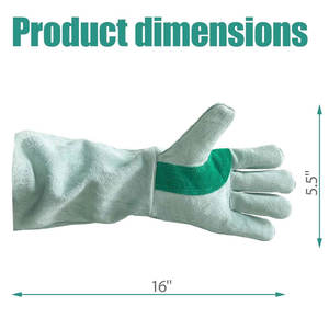 Gants de soudage doublés de cuir souple, résistants à la chaleur, anti-brûlure, multicouches, sécurité quotidienne, utilisation en extérieur, durables, respirants - Product Image 2