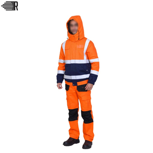 Sweat-shirts de sécurité haute visibilité, classe 2 ANSI, imperméables, en coton épais, réfléchissants, logo personnalisé, Kosmo Exports - Product Image 6