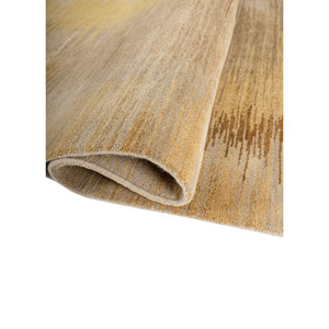 Alfombras de Lana Anudadas a Mano Kavi Gold - Colección Afterglow, Diseño Abstracto Grande para Adolescentes, para Sala de Estar, Dormitorio, Pasillo - EPRM-07 - Product Image 2