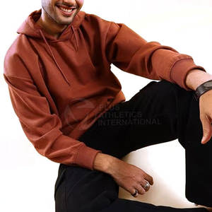 Sudadera con Capucha de Algodón para Hombre, Estilo Urbano, Marca 2026, Lisa, Sin Cordones, Talla Grande, Gruesa, Diseño Personalizado - Product Image 3