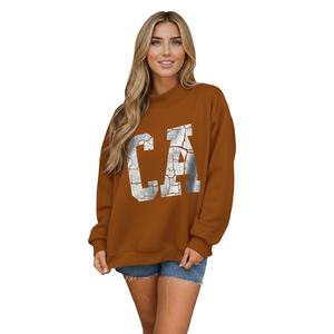 Sudadera Holgada con Cuello Alto para Mujer, Estilo Informal y Cómodo para Invierno, Top Largo para un Estilo Urbano Moderno - Product Image 1