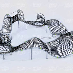 Système de jeux extérieur premium HP-OPR 056 pour parcs urbains, murs d'escalade durables pour enfants - Product Image 1