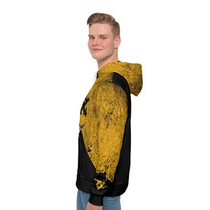 Pulls à capuche personnalisés à sublimation pour hommes femmes polaire en polyester de haute qualité coupe-vent vêtements d'hiver écologiques teints dans la nature - Product Image 4