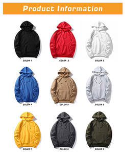 Vente en gros de sweat à capuche de haute qualité sweat à capuche en coton peigné super doux pour hommes sweats à capuche personnalisés avec logo brodé - Product Image 3