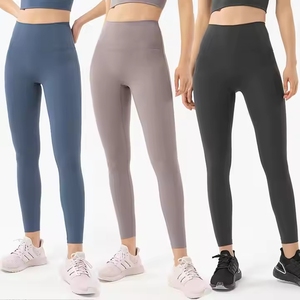 Pantalon de fitness taille haute à séchage rapide Serrage du ventre brossé Leggings de yoga pour le levage des fesses Pantalon de sport - Product Image 2