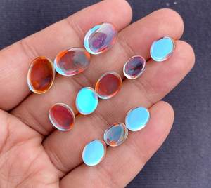 Cabujón de Cuarzo Arcoíris Dorado AA+, Curación Natural, Alta Calidad Rara, Certificado por Terceros, Seleccionado para Joyería Fina - Product Image 3