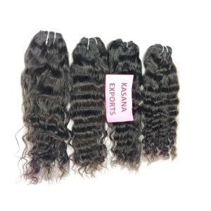 Extensiones de cabello humano Remy negro Natural 100% al por mayor, mechones rectos de mujer de onda profunda alineados con cutícula cruda - Product Image 5