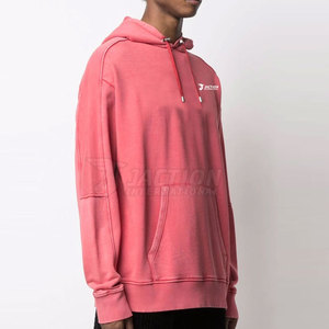 Nouveauté en promotion : Sweats à capuche décontractés d'hiver pour hommes, personnalisables avec logo, en polaire respirante, effet délavé, haute qualité - Product Image 3