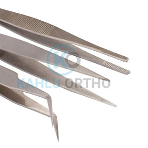 KAHLU ORTHOPEDIC-Pinzas dentales de acero inoxidable, herramientas de reparación antiestáticas, juego de pinzas duraderas - Product Image 6