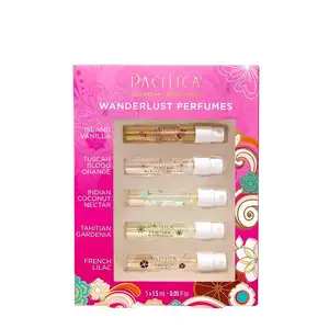 Vente en gros Beauty Wanderlust Set d'essai de parfum en spray Island Vanilla 5 Sents Fragrance Sampler Gift Set à vendre